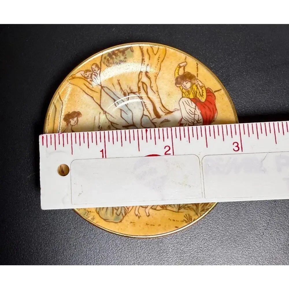 Beautiful, Whimsical Mini Tourist Souvenir Plate - Korean - Ceramic